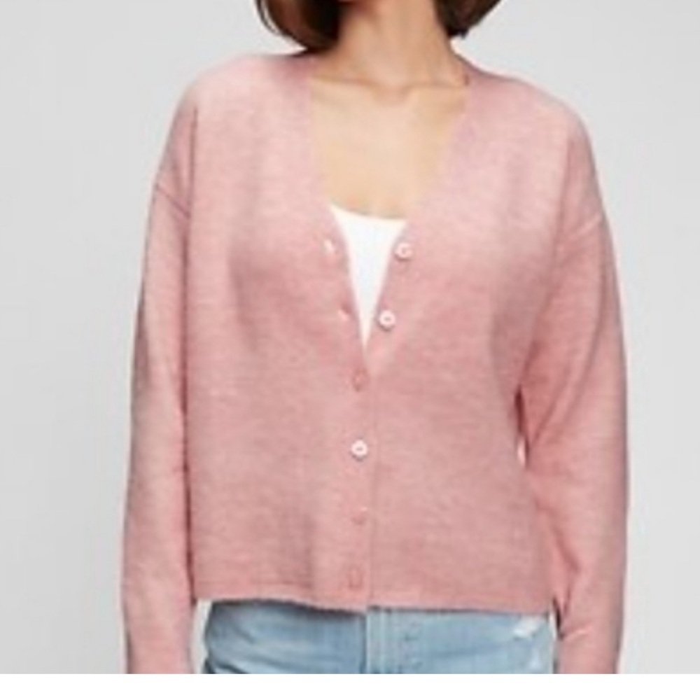 GAP Women's Forever Cozy Pink Cardigan